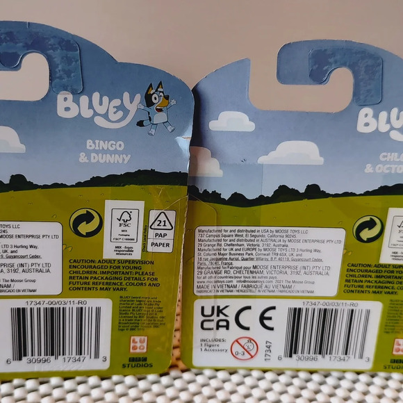 Bluey Lot 6pcs: Grannies, Chloe, Bingo, Bluey, Muffin - Picture 5 of 7